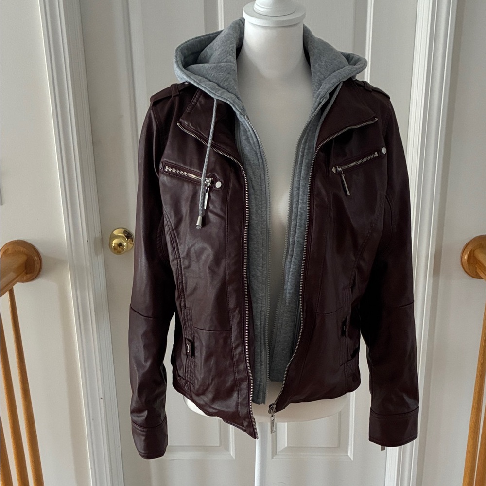 21:08 JouJou Vegan Leather Moto Jacket